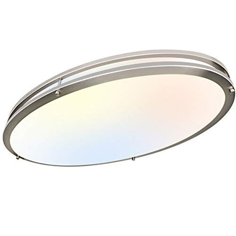 32 Inch Oval LED Ceiling Light, 35W [300W Equivalent]-le-home-chic.myshopify.com-LIGHTENING