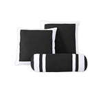 7 Pieces Caprice Black/White Square  Bedding Comforter Set-le-home-chic.myshopify.com-BEDDING SET