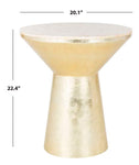 Champagne and Gold Mother of Pearl Side Table-le-home-chic.myshopify.com-END TABLES