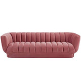 Vertical Channel Tufted Performance Velvet Sofa in Dusty Rose-le-home-chic.myshopify.com-DUSTY ROSE SOFA
