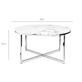 Marble Modern Round Accent Side Coffee Table-le-home-chic.myshopify.com-COFFEE TABLE