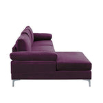 Modern Large Plum Velvet  Sectional Sofa-le-home-chic.myshopify.com-SECTIONAL