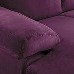 Modern Large Plum Velvet  Sectional Sofa-le-home-chic.myshopify.com-SECTIONAL