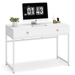 Modern Home Office Desk - Writing Desk with 2 Storage Drawers-le-home-chic.myshopify.com-DESK, VANITY, STORAGE
