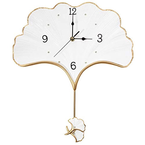 Elegant Wall Clock with Pendulum 14 in Battery Operated No Ticking-le-home-chic.myshopify.com-CLOCKS
