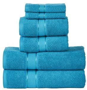 6 pc Bathroom Towel Set, All Cotton 550 GSM-le-home-chic.myshopify.com-TOWELS