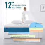 12 inch Cooling-Gel Memory Foam Mattress in a Box, KING-le-home-chic.myshopify.com-MATTRESS