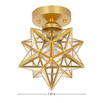 Moravian Star Ceiling Light with Clear Glass-le-home-chic.myshopify.com-LIGHTENING