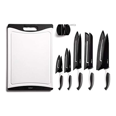 12-Piece Kitchen Knife Set - 5 Black Stainless Steel-le-home-chic.myshopify.com-KNIVES
