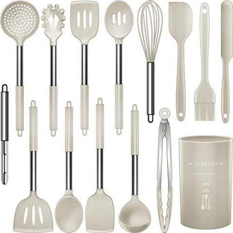 Silicone Cooking Utensils Set - Heat Resistant-le-home-chic.myshopify.com-KITCHEN UTENSILS