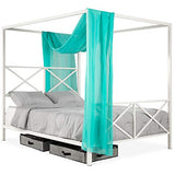 Queen Size Modern Metal Canopy Bed w/Mattress Support-le-home-chic.myshopify.com-CANOPY METAL BED FRAME