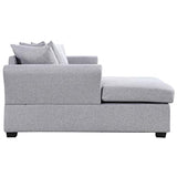 Modern Large Linen  Sectional Sofa, L-Shape W/Extra Wide Chaise-le-home-chic.myshopify.com-SECTIONAL