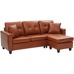 Sectional Sofa, Bonded Leather L Shaped-le-home-chic.myshopify.com-SECTIONAL SOFA