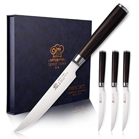 Steak Knives Premium Straight-Edge - Ultra-Sharp-le-home-chic.myshopify.com-KNIVES