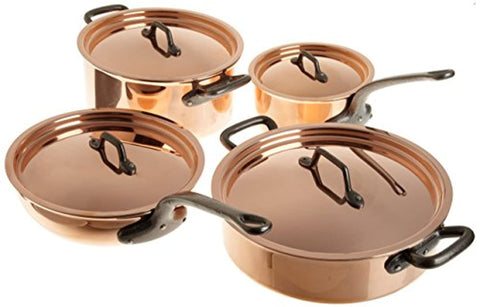 8 Piece Bourgeat Copper Cookware Set-le-home-chic.myshopify.com-COOKWARE SET