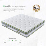 12 Inch Vitality Gel Memory Foam Hybrid Mattress, Medium Firm-le-home-chic.myshopify.com-MATTRESS