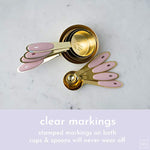 Gold & Pink Measuring Cups and Spoons Set-le-home-chic.myshopify.com-KITCHEN UTENSILS