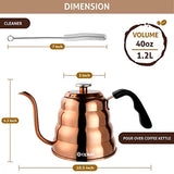 Copper Kettle for Coffee Tea with Thermometer-le-home-chic.myshopify.com-COOKWARE SET