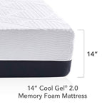 Cool Gel - Memory Foam 14-Inch Mattress with 2 BONUS Pillows-le-home-chic.myshopify.com-MATTRESS