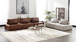 Mid Century Modern Leather Square Modular Sectional Sofa (6 PCS）-le-home-chic.myshopify.com-MODULAR SOFA SECTIONAL