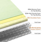 8 Inch Memory Foam Spring Hybrid Mattress/Euro Top  QUEEN-le-home-chic.myshopify.com-MATTRESS