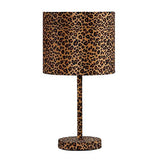 19.25" Faux Suede Metal Table Lamp in Leopard Print-le-home-chic.myshopify.com-LAMPS