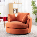 Swivel Accent Barrel Chair - Lounge Round Hotel with 3 Pillows-le-home-chic.myshopify.com-SWING CHAIR