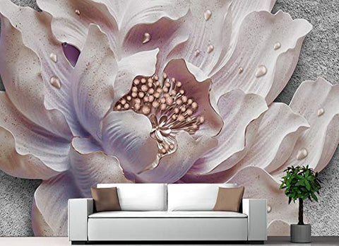 Floral Wallpaper Soft Flower Wall Mural 3D Blossom-le-home-chic.myshopify.com-WALLPAPER
