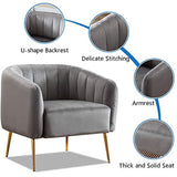 Velvet Accent Chairs,  with Golden Finished Metal Legs-le-home-chic.myshopify.com-CHAIRS