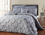 8 Piece Reversible Pinch Pleat Comforter Set Fade Resistant-le-home-chic.myshopify.com-COMFORTER SET