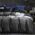 Velvet Flannel 3 Pieces Zippered Comforter Cover Set-le-home-chic.myshopify.com-COMFORTER SET