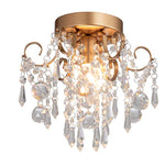 Chandelier Crystal Ceiling Light, Small Flush Mount-le-home-chic.myshopify.com-LIGHTENING