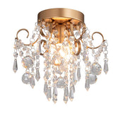 Chandelier Crystal Ceiling Light, Small Flush Mount-le-home-chic.myshopify.com-LIGHTENING
