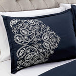7-Piece Paisley Floral Scroll Embroidered Comforter Set-le-home-chic.myshopify.com-BEDDING SET