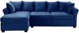 Velvet Sectional Sofa, L-Shape W/Extra Wide Chaise-le-home-chic.myshopify.com-SECTIONAL SOFA