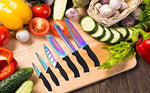 7pcs Rainbow Colored Knife Set, 6 Stainless Steel-le-home-chic.myshopify.com-KNIVES
