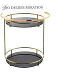 360 Degree 2Layer RotationTray, Bathroom Cosmetic Storage-le-home-chic.myshopify.com-MAKE UP ORGANIZERS
