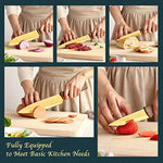 5 PCS Gold Knife Set Professional - W/Covers & Gift-le-home-chic.myshopify.com-KITCHEN KNIVES