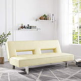 Contemporary Leather  Futon Sofa-le-home-chic.myshopify.com-SOFA FUTON