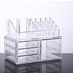 Acrylic Jewelry and Cosmetic Storage Makeup Organizer, 4 Drawer Set-le-home-chic.myshopify.com-MAKE UP ORGANIZERS