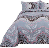 3pcs Luxury Floral Pattern Quilt Bedspread-le-home-chic.myshopify.com-QUILT SET