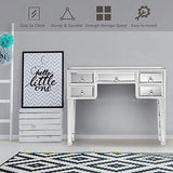 Mirrored Console/Desk - 5 Drawers Table-le-home-chic.myshopify.com-CONSOLE DESK
