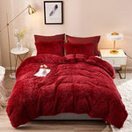5 Pieces Faux Fur Fluffy Bed Sets-le-home-chic.myshopify.com-DUVET SET