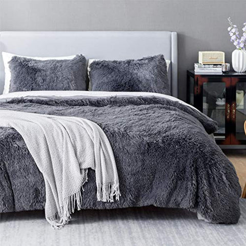 Luxury Ultra Soft Plush Shaggy Duvet Cover - Bed Sets 3 Pieces-le-home-chic.myshopify.com-BEDDING SET