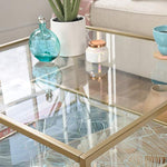 Coral Cape Coffee Table, Satin Gold-le-home-chic.myshopify.com-COFFEE TABLE