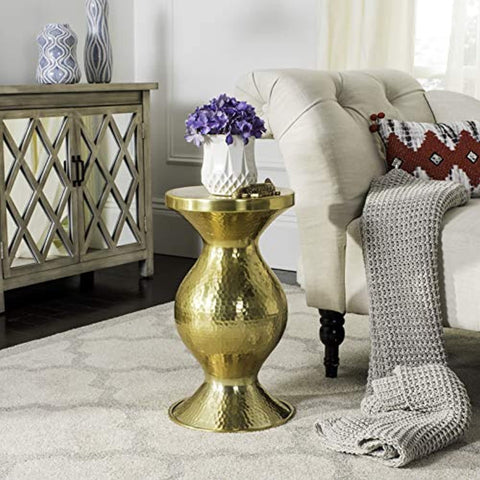 CHIC Collection  Gold Hammered End Table-le-home-chic.myshopify.com-END TABLES SET