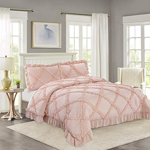 Ruffle Comforter Sets with 4" Ruffle Edge - 100% Soft Poly Filling-le-home-chic.myshopify.com-COMFORTER SET