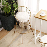 Swivel Bar Stools Gold Bar Chairs White Fur et of 2-le-home-chic.myshopify.com-CHAIRS