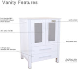 24" Bathroom Vanity and Sink Combo White Small Vanity-le-home-chic.myshopify.com-BATHROOM VANITY SET