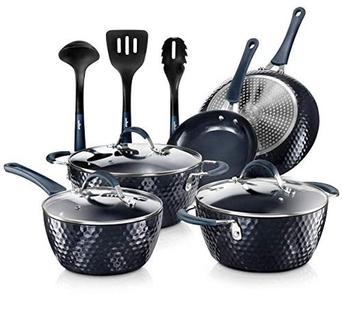 Nonstick Cookware Pots & Pan Set, Lids, Utensil Blue Diamond-le-home-chic.myshopify.com-COOKWARE